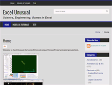 Tablet Screenshot of excelunusual.com
